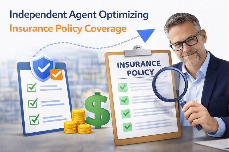 independent agent optimizing insurance policy coverage