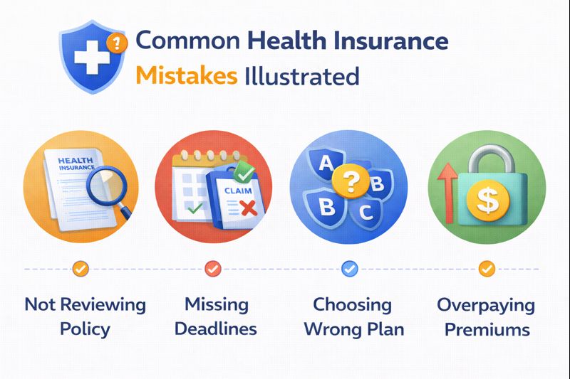Common Health insurance mistakes illustrated