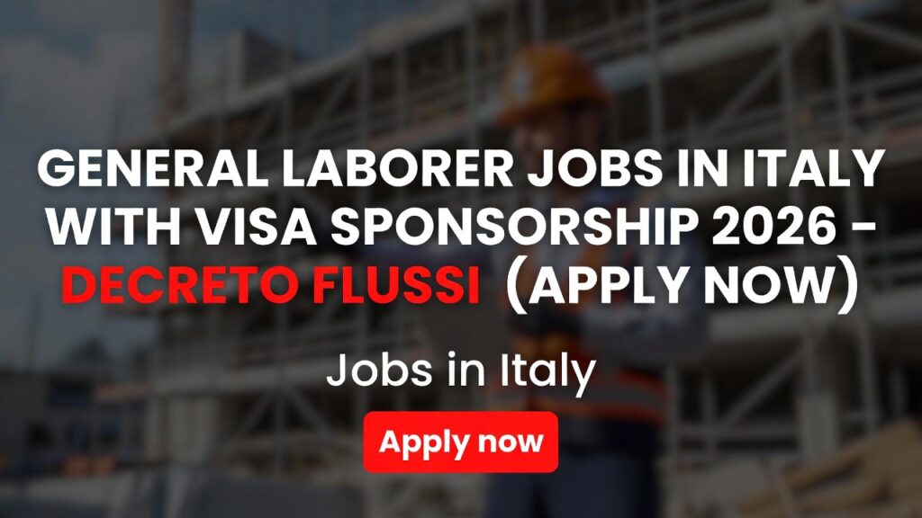 general laborer jobs in Italy
