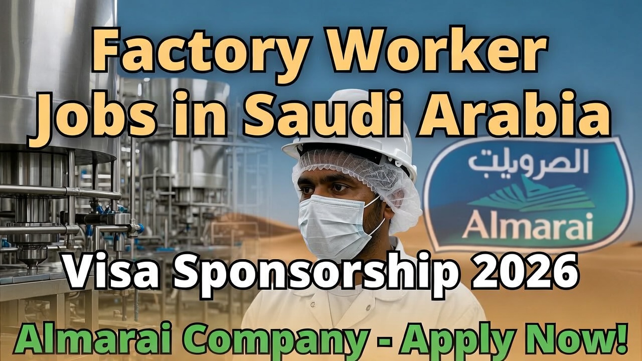 Factory Worker Jobs in Saudi Arabia
