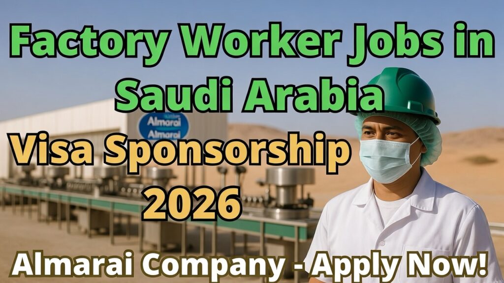 Factory Worker Jobs in Saudi Arabia