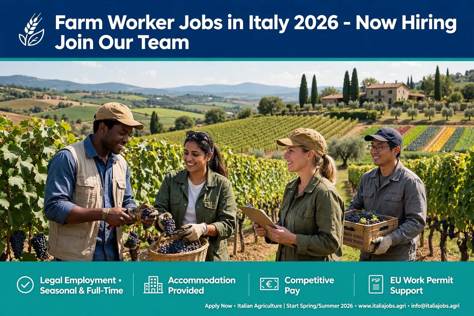 Farm Worker Jobs in Italy