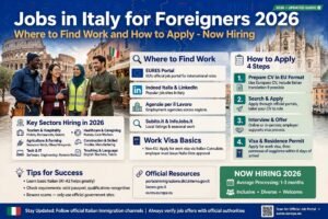 Jobs in Italy for Foreigners 2026: Where to Find Work and How to Apply