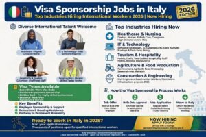 Visa Sponsorship Jobs in Italy