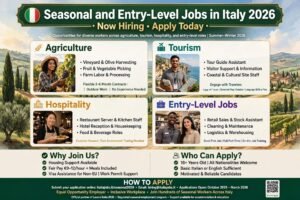Seasonal and Entry-Level Jobs in Italy: Tourism, Farming, and English Teaching Opportunities