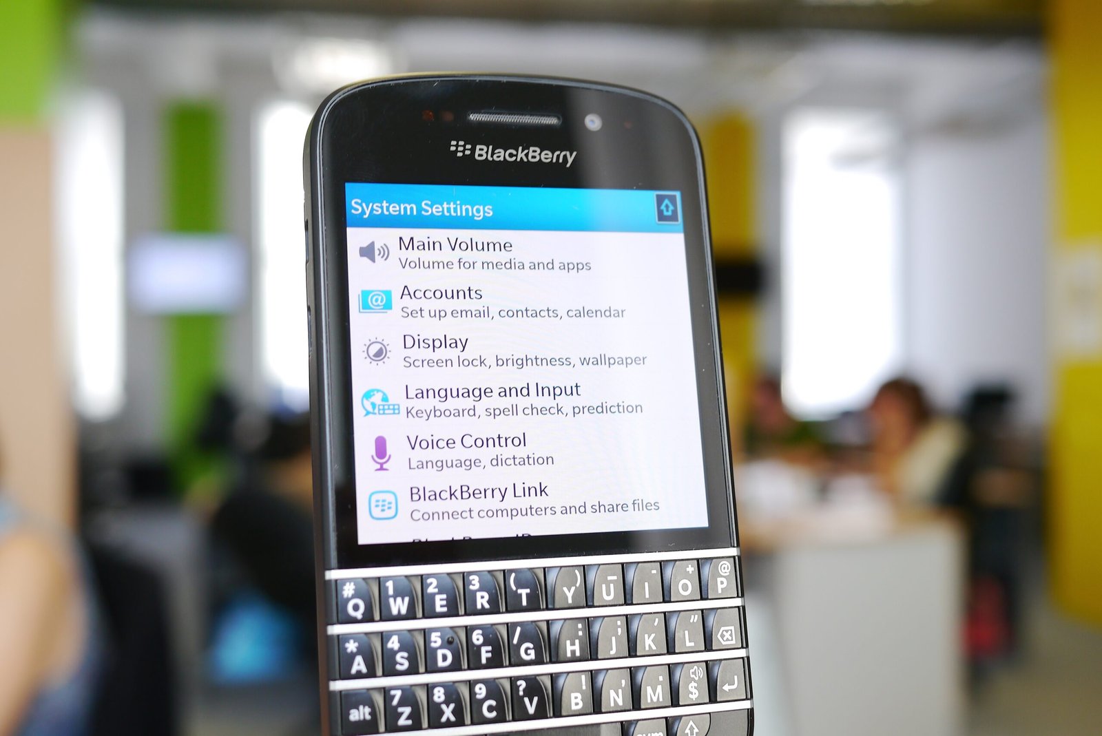 A phone showing linked devices settings