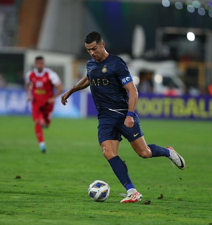Ronaldo hat-trick Al Nassr: Cristiano Ronaldo in action against Persepolis