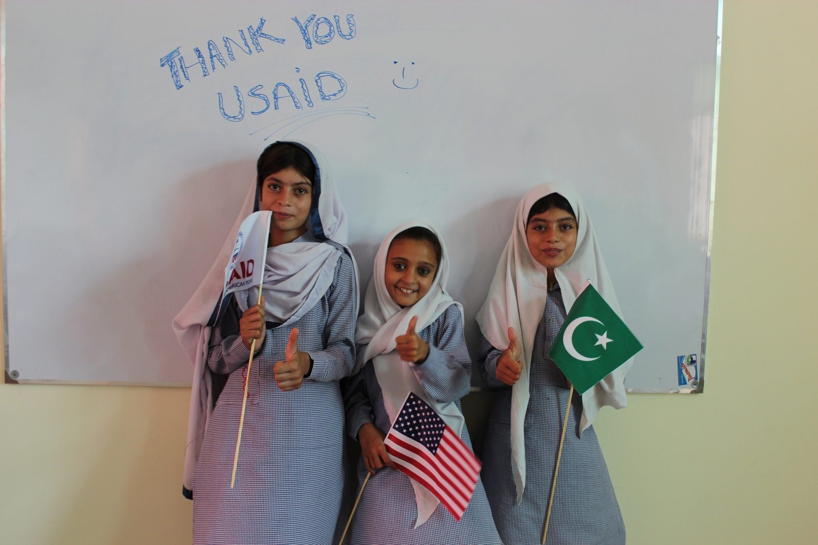 Schoolgirls in a classroom. Digital literacy in schools was one of the key themes of the Digital Tahafuzz Summit