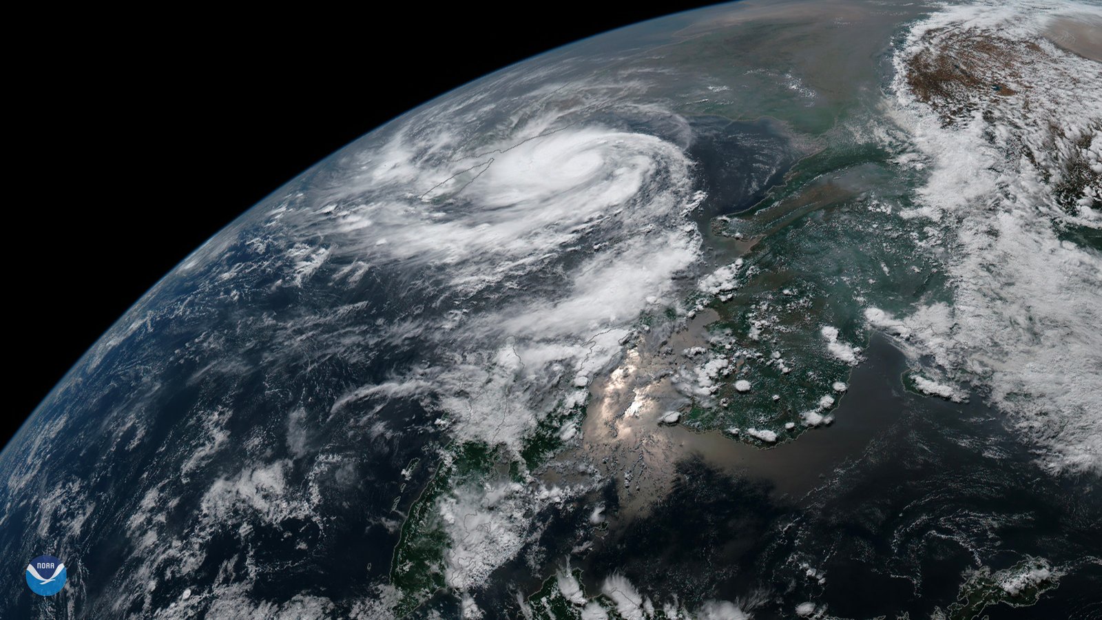 Satellite image of a cyclone over the Bay of Bengal region