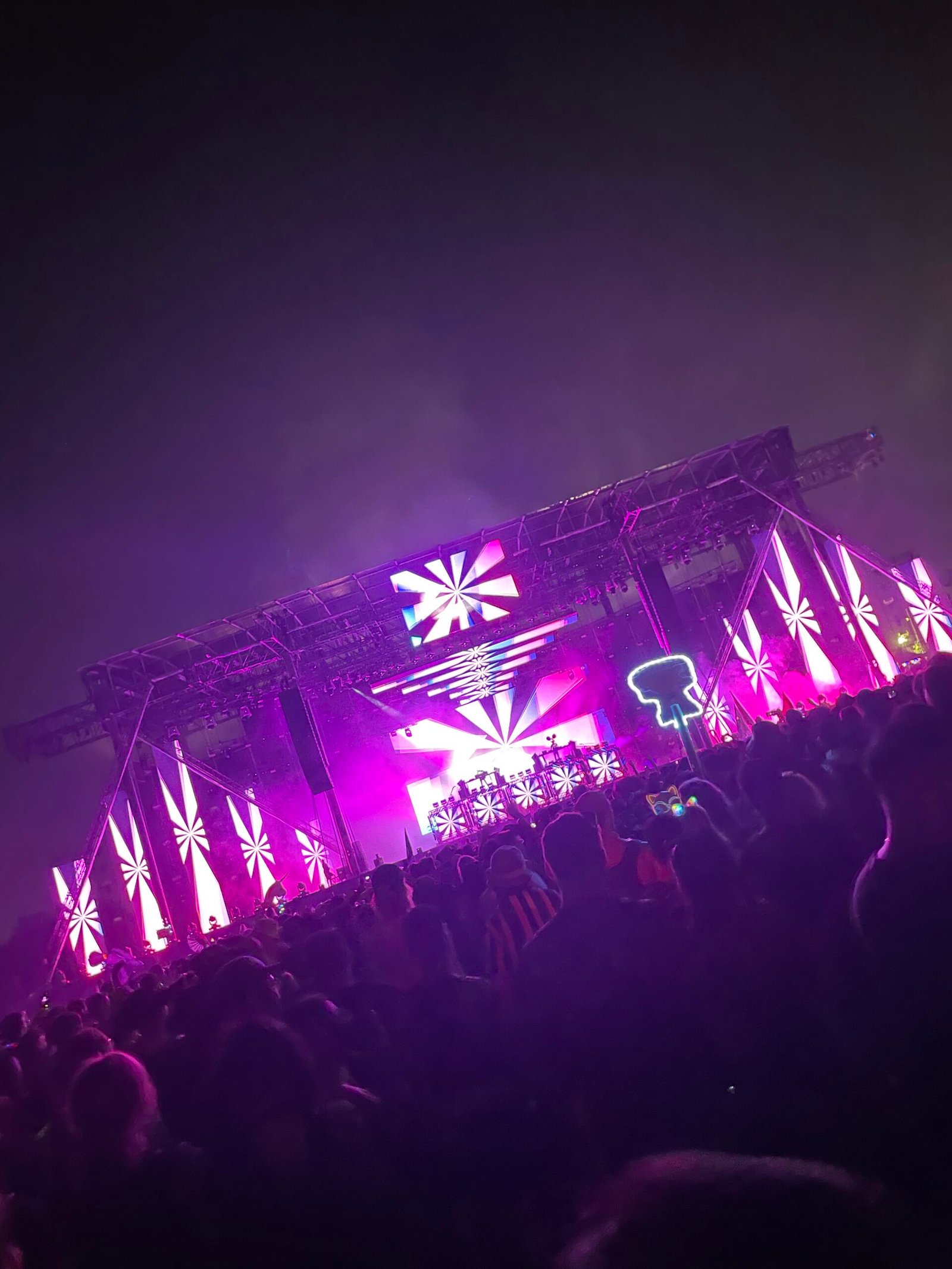A music festival stage