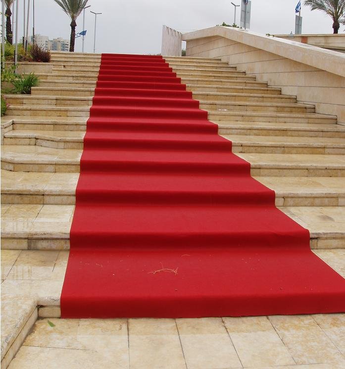A red carpet rolled out at an event — illustrative of celebrity event appearances