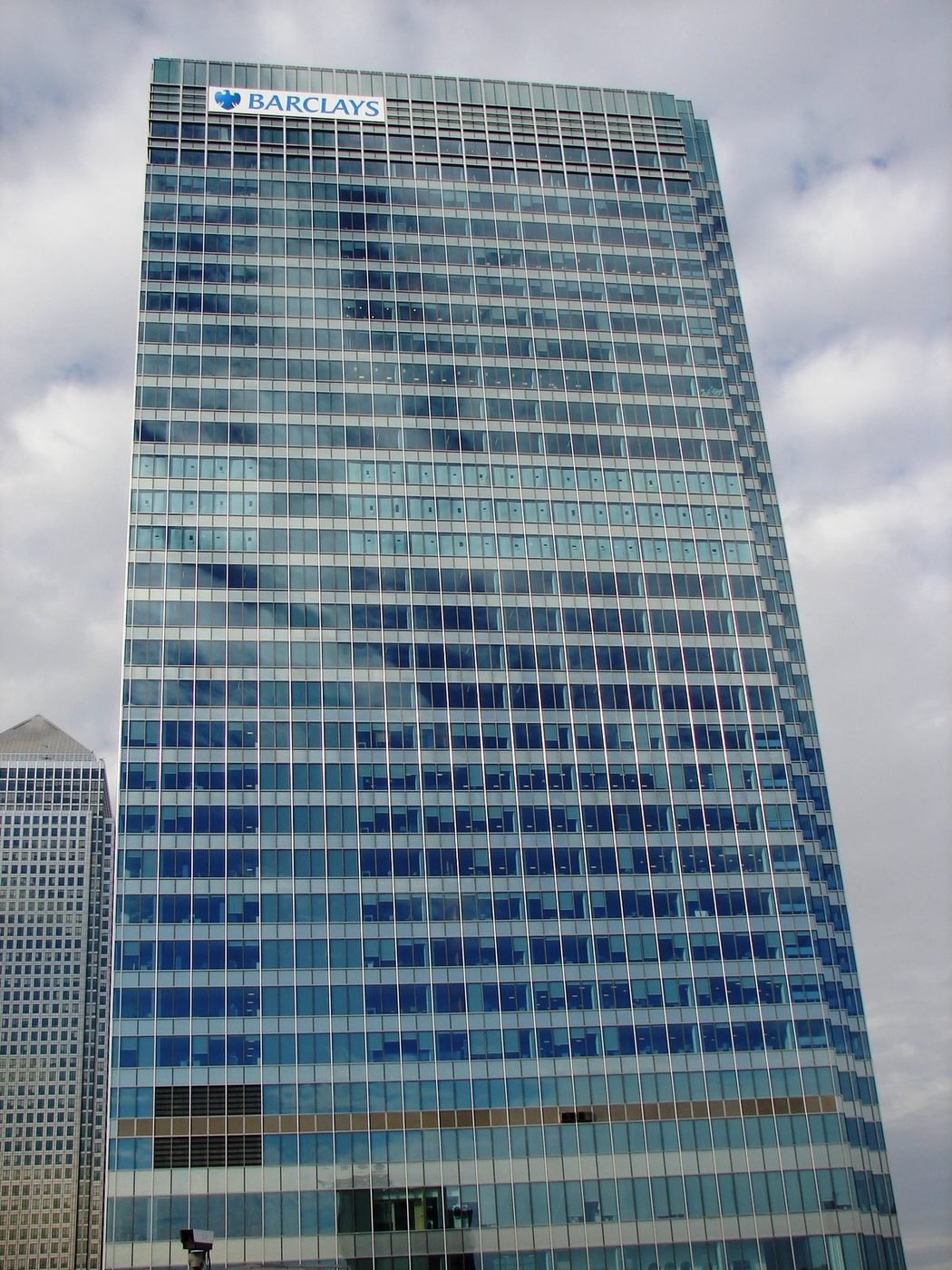 Barclays headquarters in Canary Wharf, London