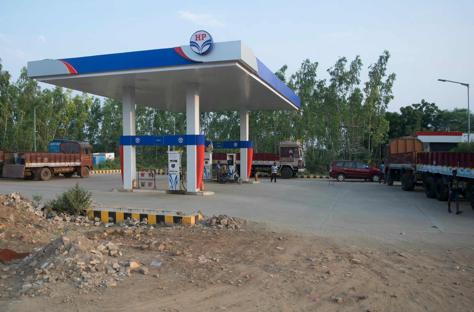 A petrol station