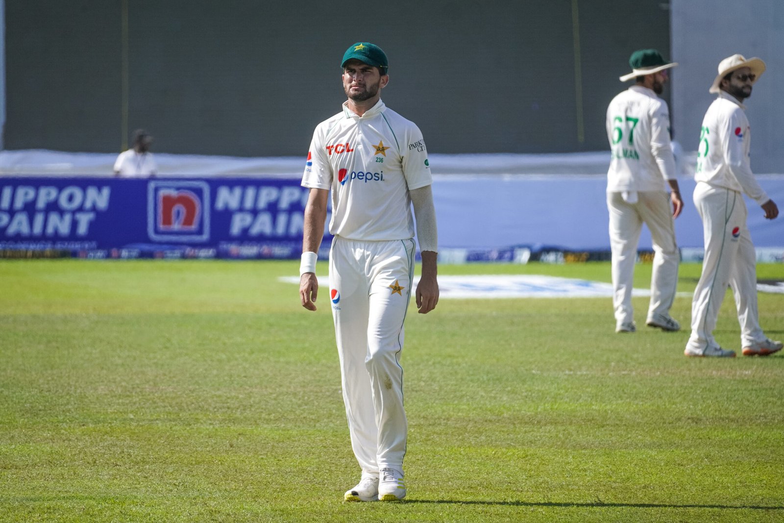 Shaheen Shah Afridi in the field for Pakistan
