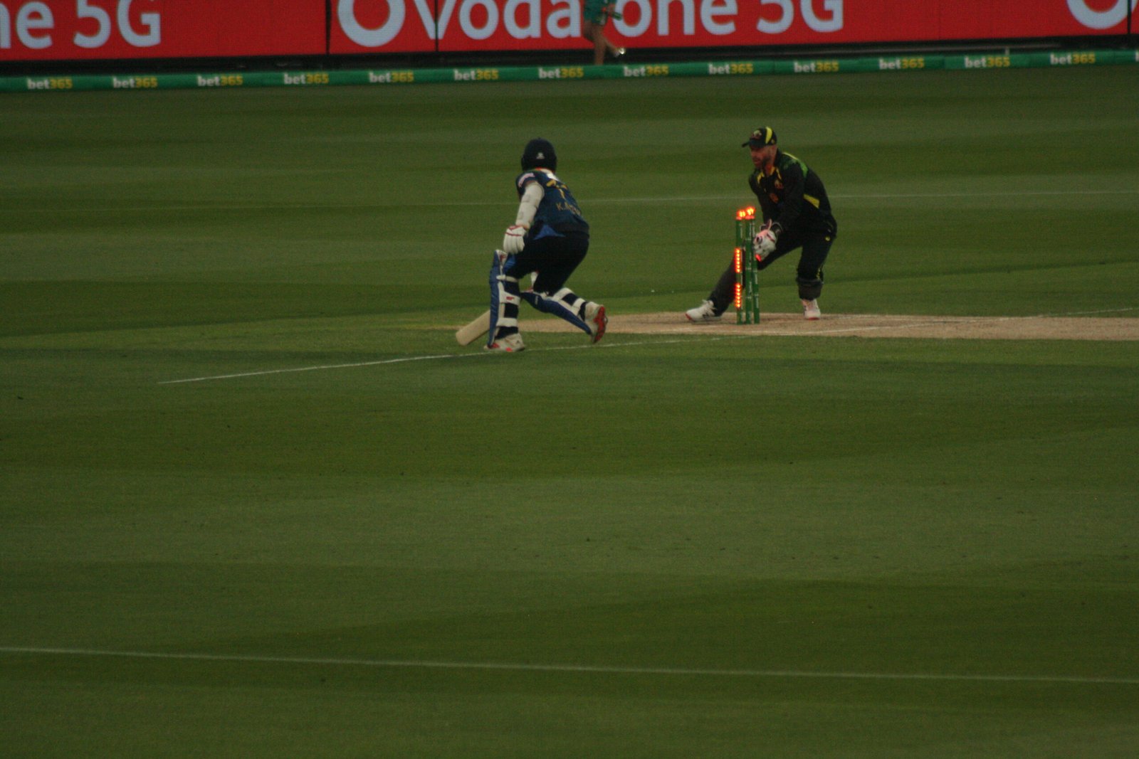 Sri Lanka captain Kusal Mendis in action