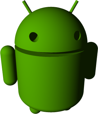 Android robot logo — the SMS of Death flaw lives in Android's telephony software