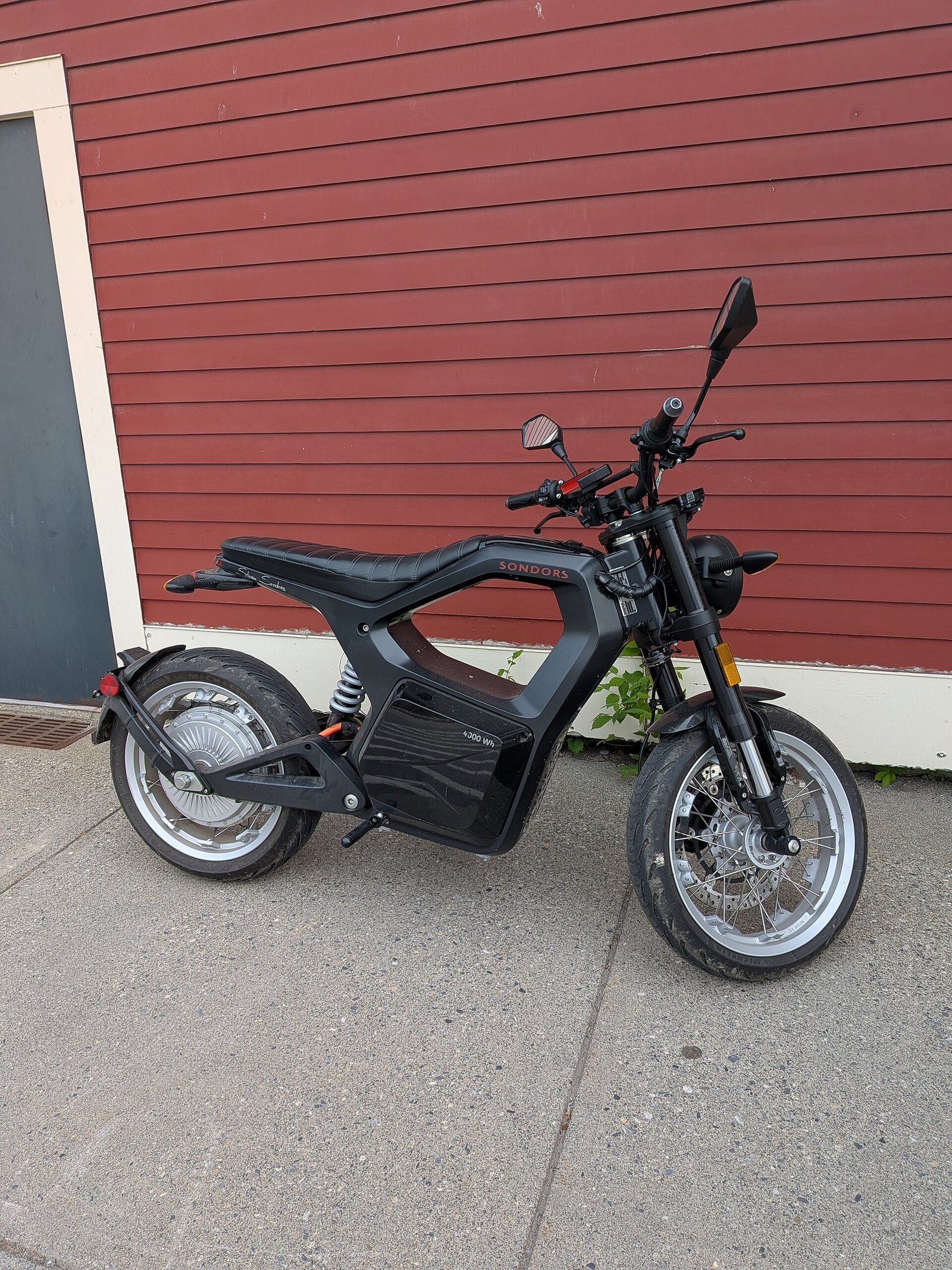 An electric motorcycle parked on a street (File photo)