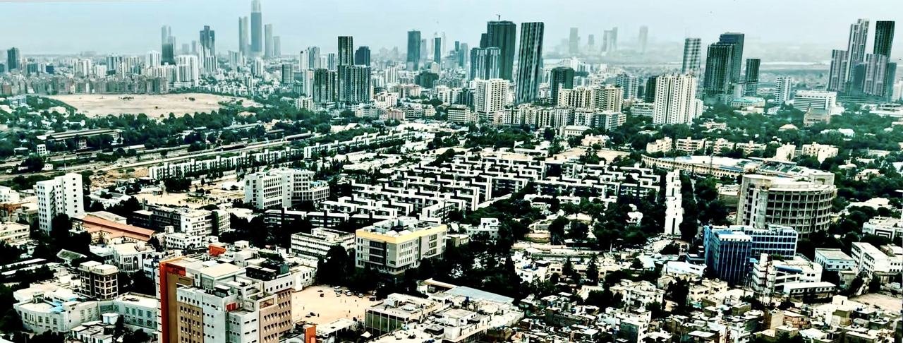Karachi skyline — Ramsha Khan's home city, where the actress is now keeping a low profile.
