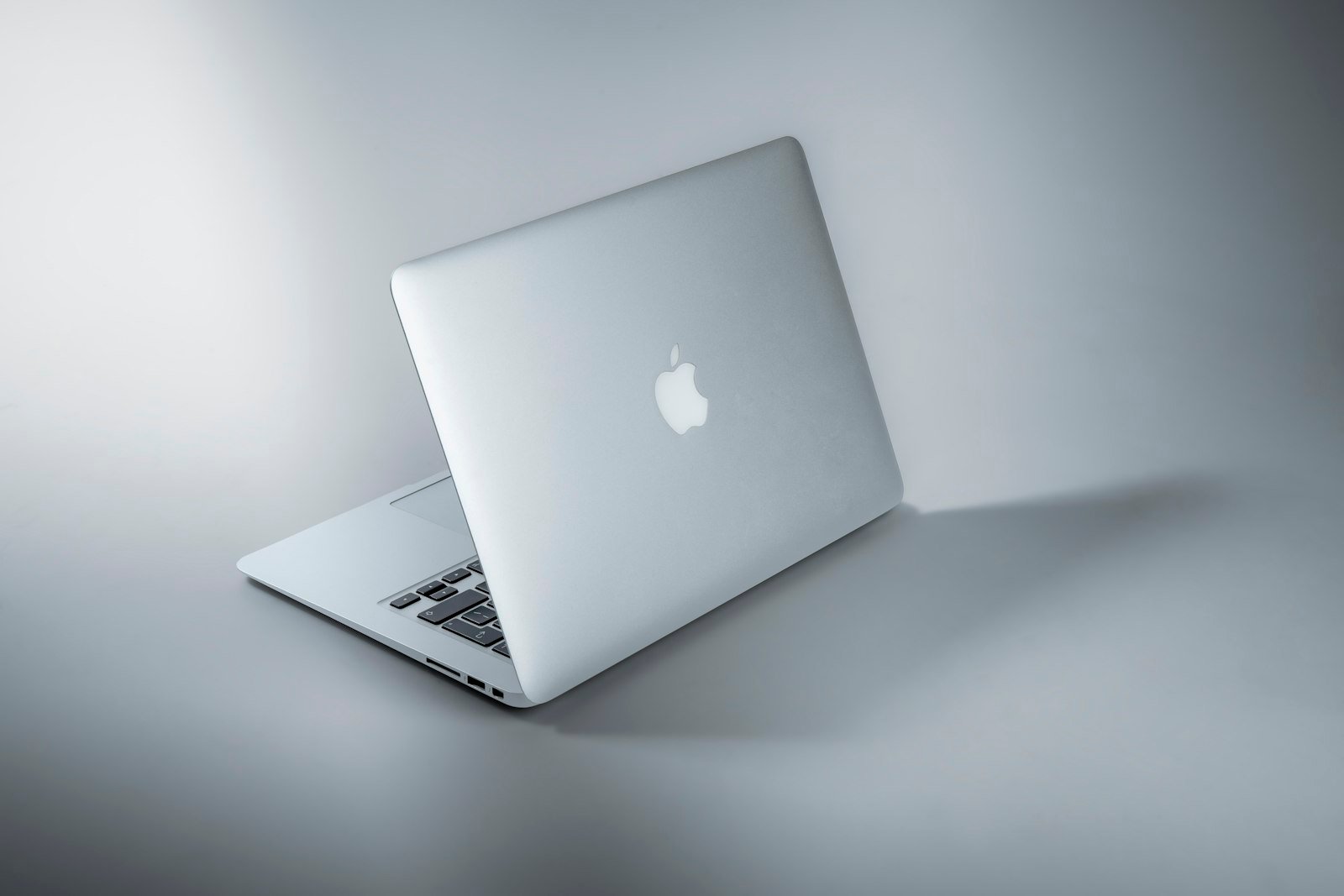Apple logo displayed at a product launch event