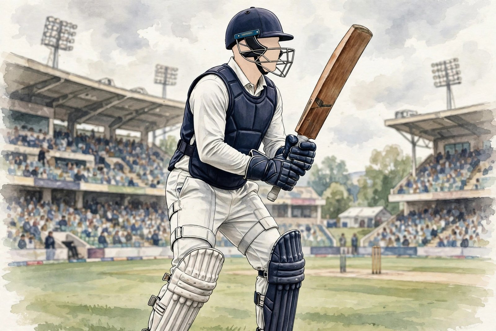 Mohammad Rizwan batting for Pakistan in 2026