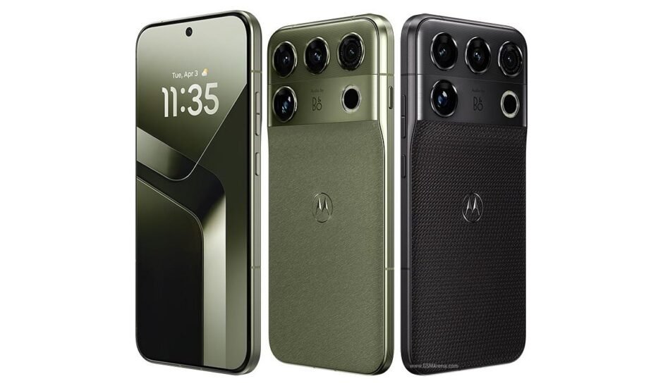 Motorola Signature 27 official press render showing the display and camera