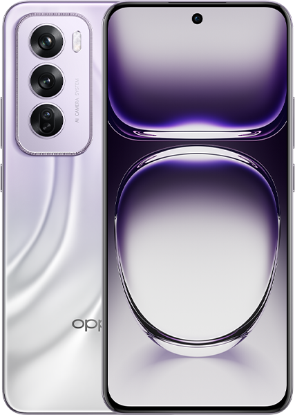 Oppo Reno 12 Pro smartphone front and back official style image