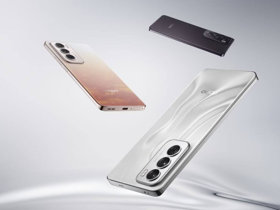 Oppo Reno 12 camera module close up real photo