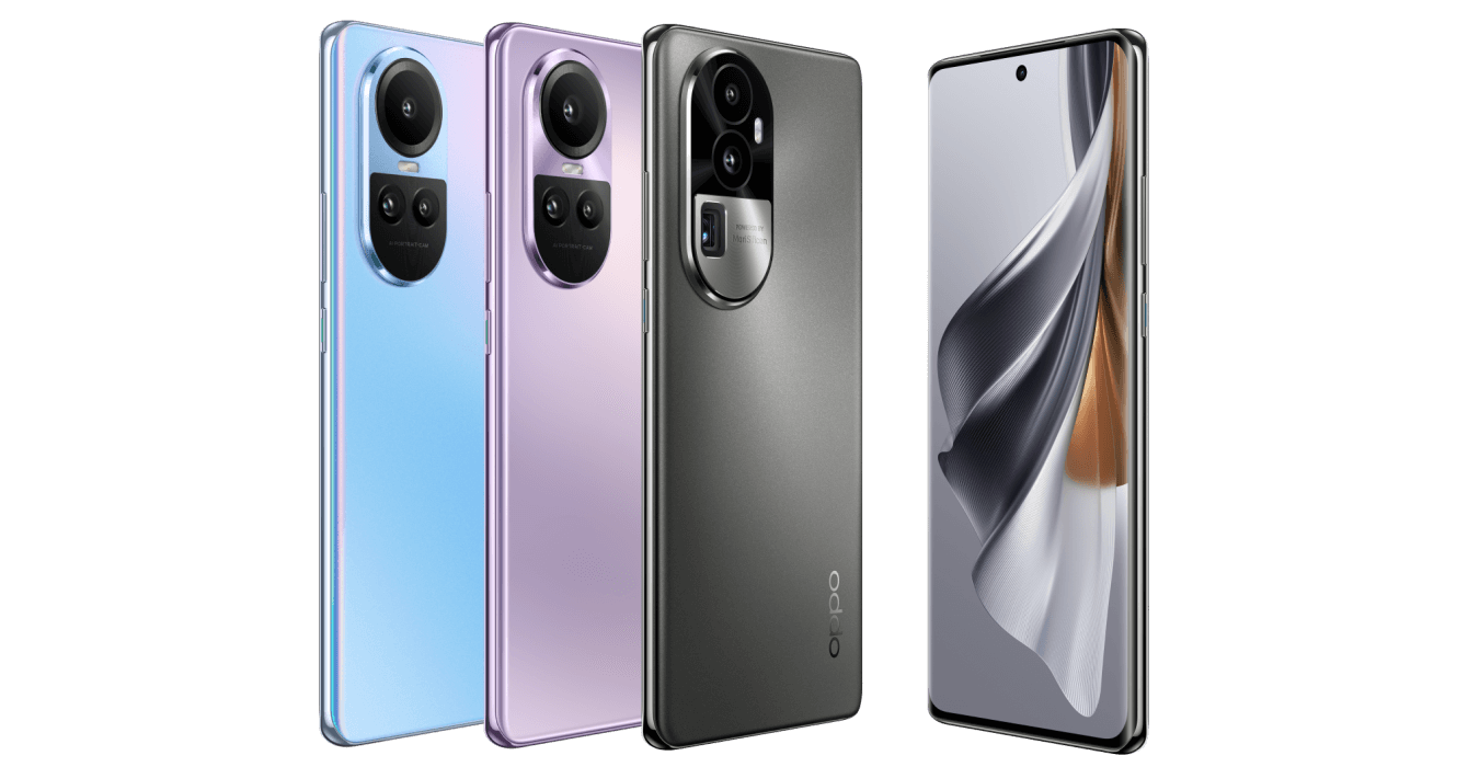 Oppo Reno 10 series phones on display real photo