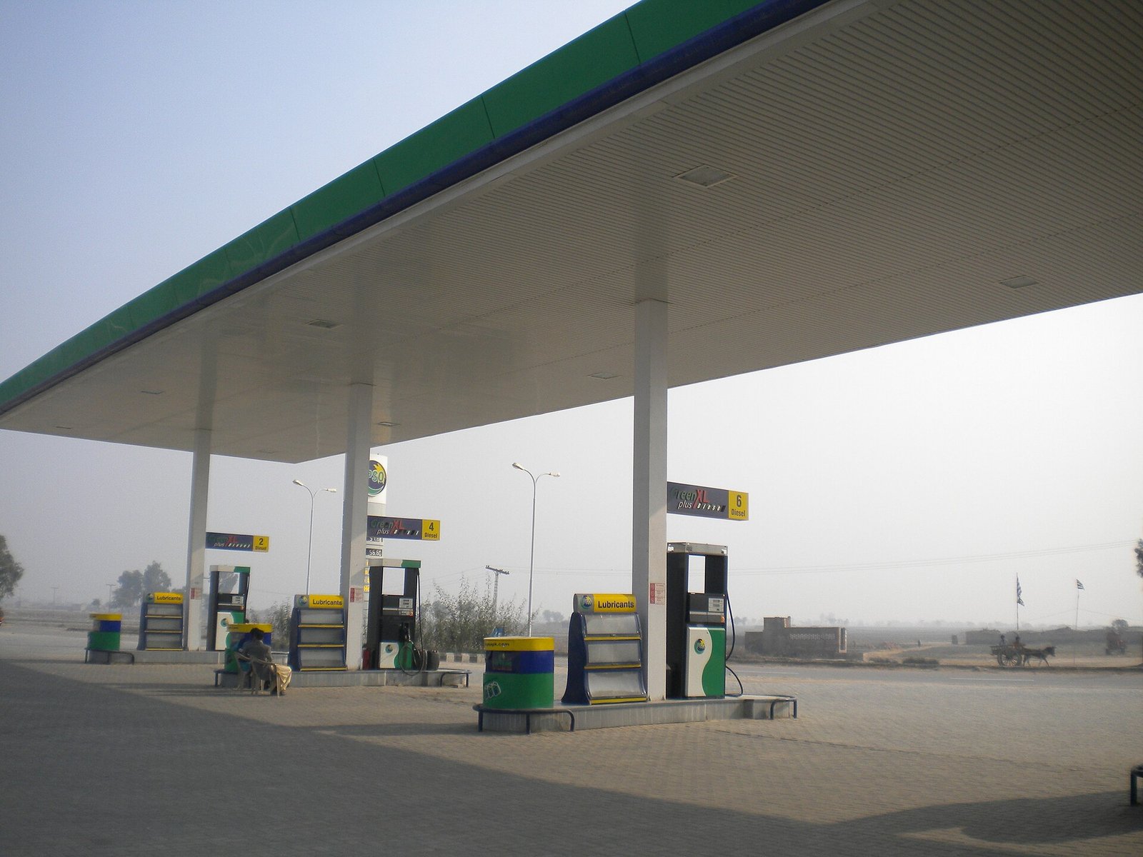 Petrol pump on a highway in Pakistan (file photo)