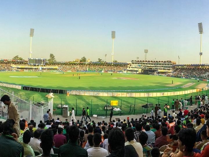 Aerial-style view of Gaddafi Stadium, Lahore, representational image for the HBL PSL Sixes