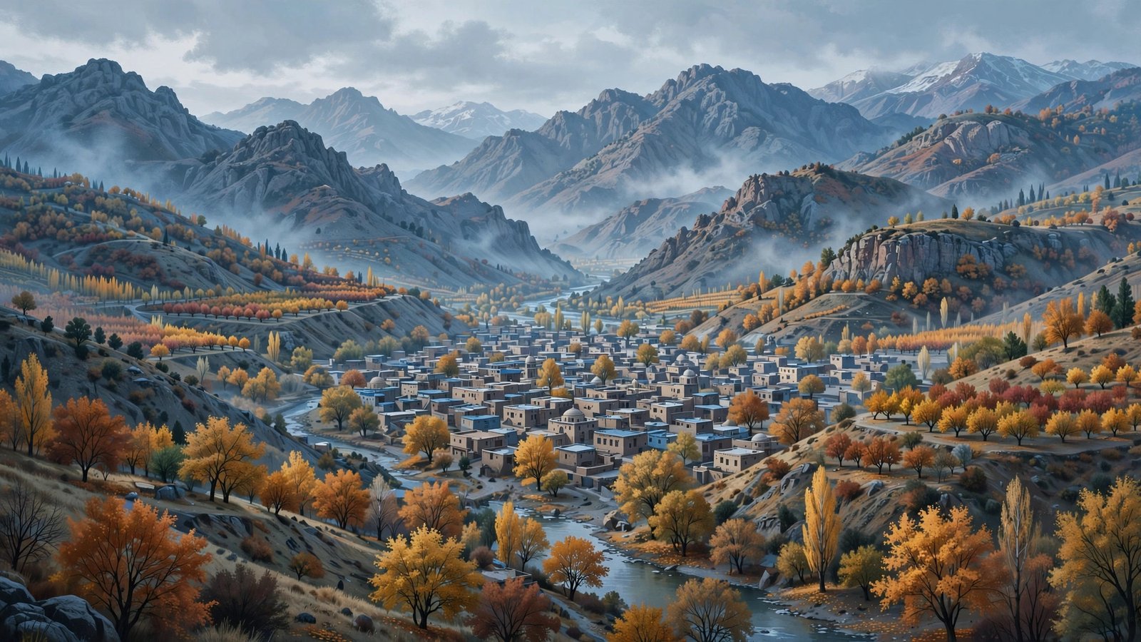Quetta weather today with cool autumn skies over the Balochistan valley