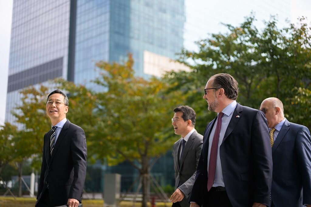 Samsung Digital City in Suwon, South Korea, where the Jazz partnership was signed