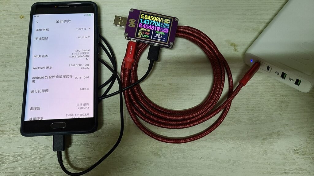 A Xiaomi phone charging — the Redmi K100 supports 100W wired fast charging (representational photo)