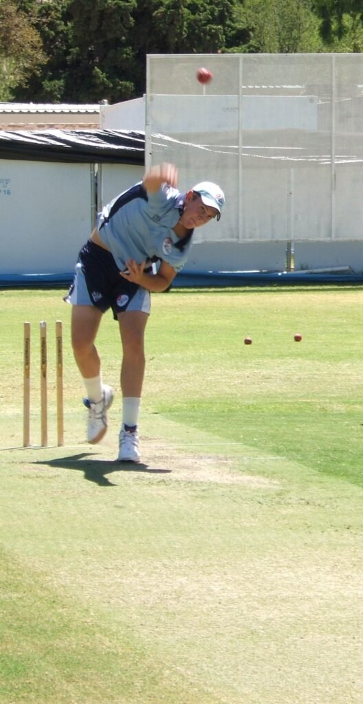 Josh Hazlewood bowling — illness kept him off the field on day two (file photo)