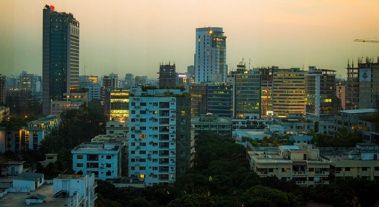 Skyline of the Gulshan district in Dhaka, Bangladesh (file photo)