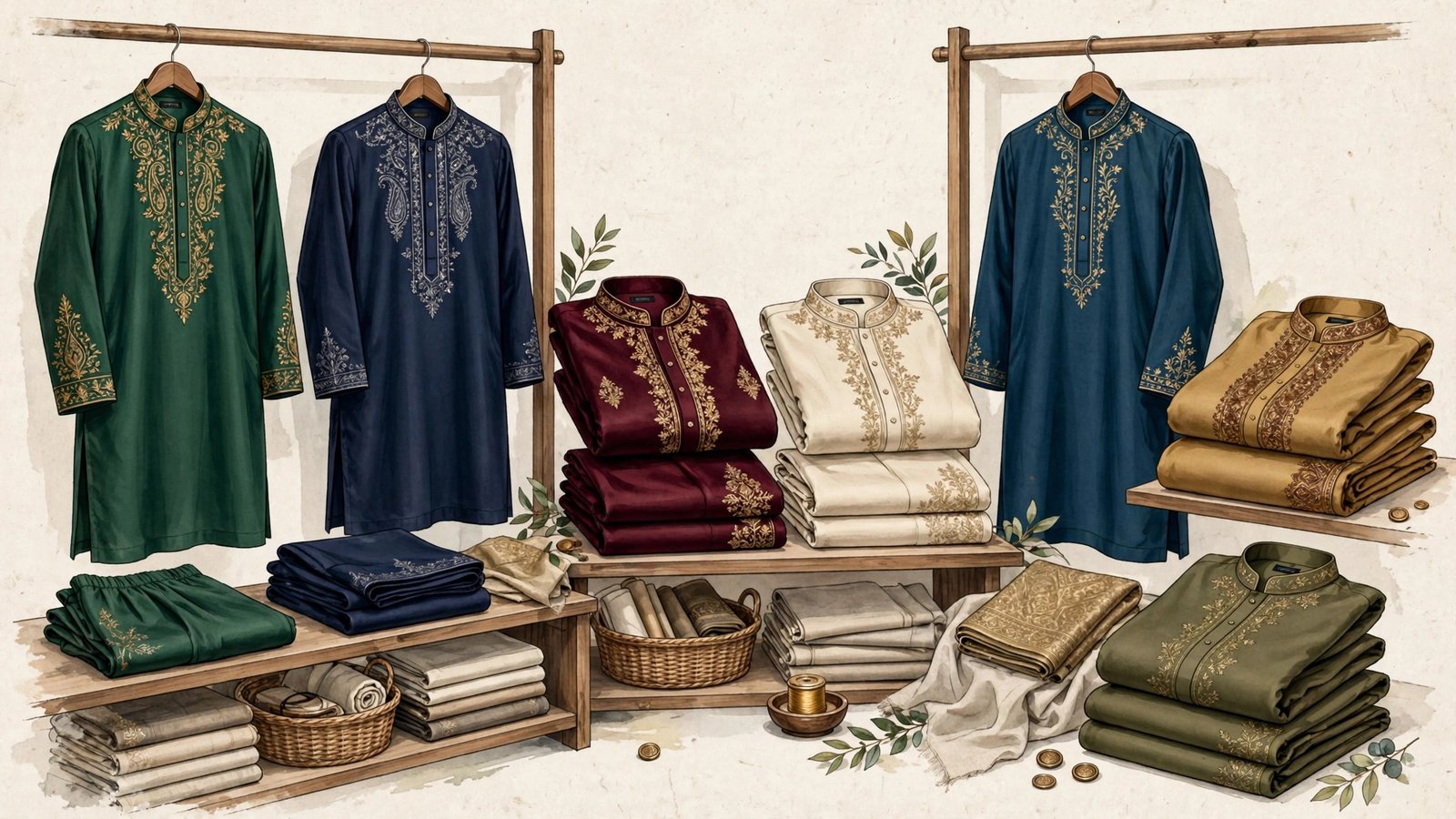 Shalwar kameez designs for men 2026 — collar styles, cuts and stitching guide for traditional suits