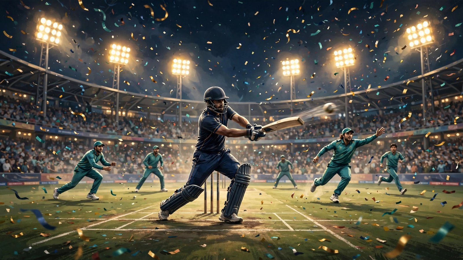 T20 World Cup 2026 final celebration at Narendra Modi Stadium Ahmedabad