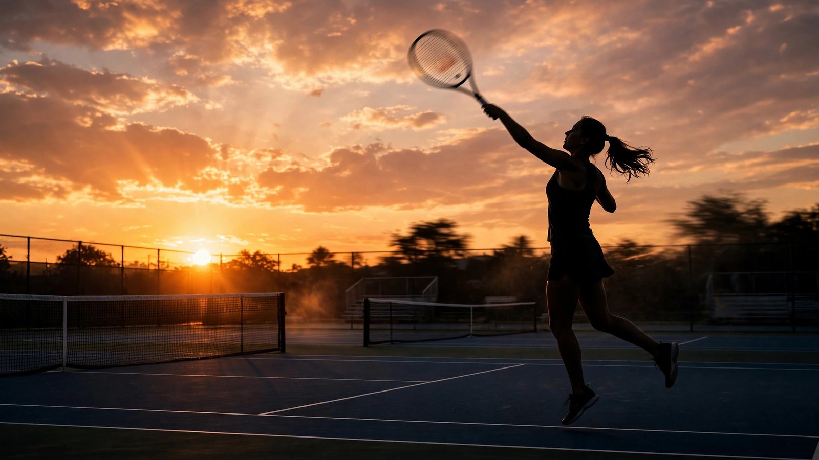 Aryna Sabalenka: Generic graphic of a professional women's tennis match